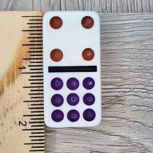 4:9 Replacement Dominoes Large Dot Shiny Color 2 X 1 X 5/8th